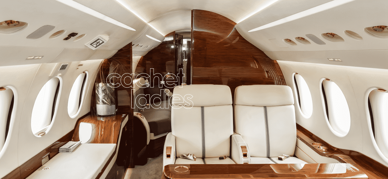  view of the interior of private jet